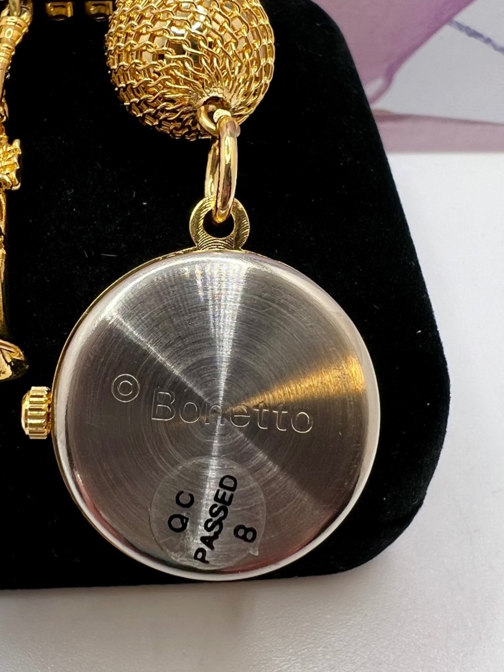 Bonetto Watch Brooch Musical Instrument Theme - Picture 6 of 6